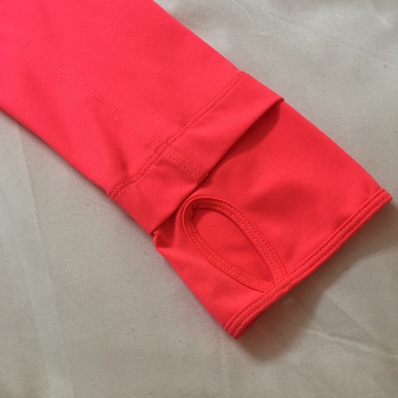 Hot pink neon Champions fitness jacket with thumb holes - Picture 6 of 6